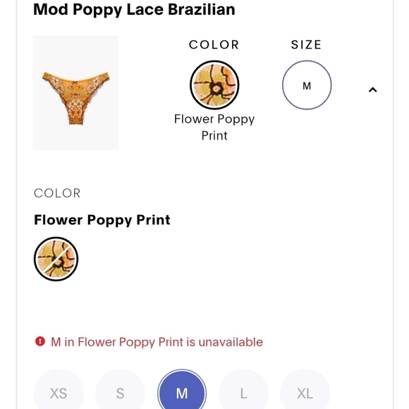 Savage X Fenty Flower Poppy Print Bra & Brazilian Panty Set - Picture 7 of 13